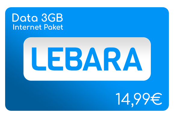 lebara data 3 gb internet aufladen online